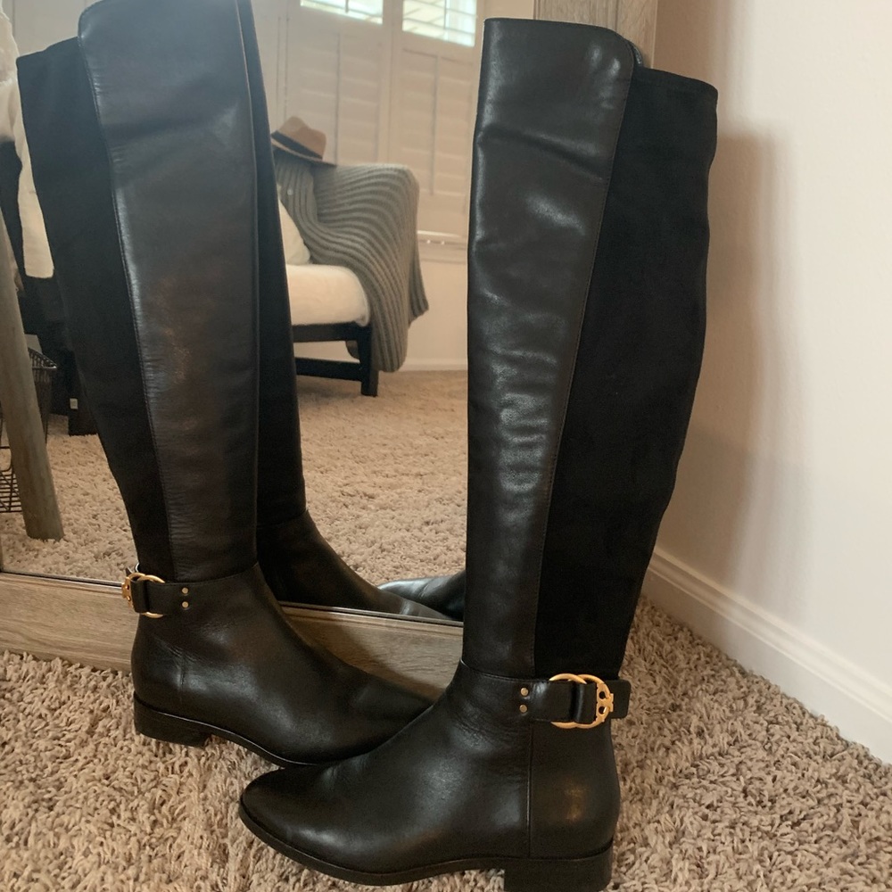 Gorgeous over the knee Tory Burch boots!